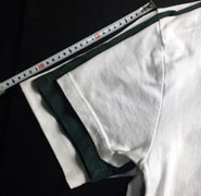 日本製厚手Tシャツ　裁断/カッティング袖